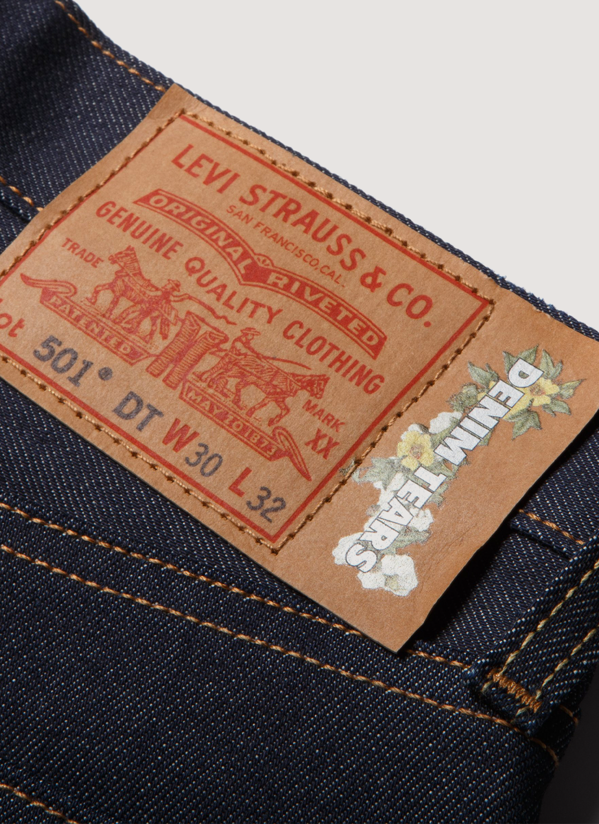 Denim Tears Cotton Wreath Jeans Selvedge Denim Tears Cotton Wreath Jeans Selvedge - Image 4 | Authenticated at Pieces Los Angeles