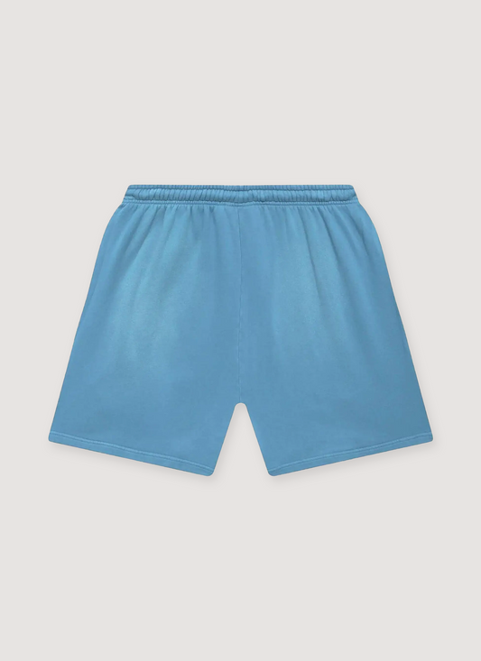 Hellstar Flame Shorts Baby Blue Black