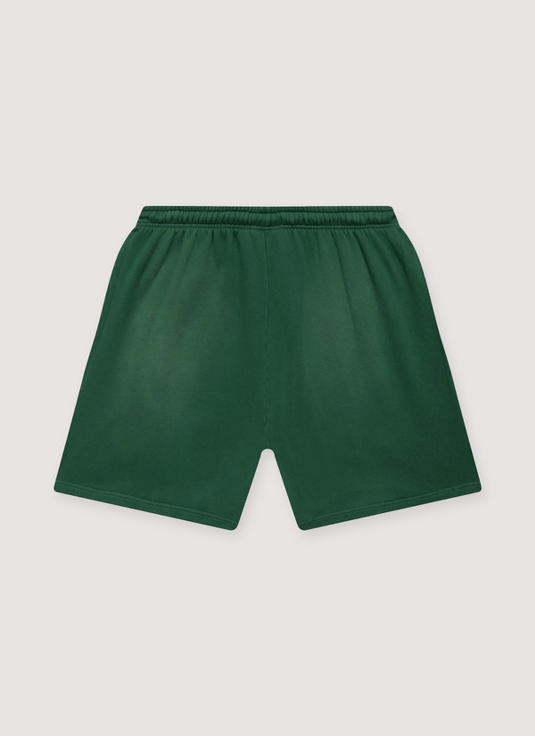 Hellstar Flame Shorts Green Orange alternate view - Shop at Pieces Los Angeles