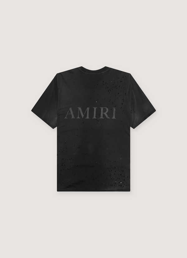 Amiri Core Logo Shotgun Tee Black alternate view - Shop at Pieces Los Angeles