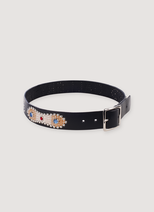 Leather Simon Belt Black