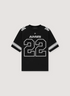 Amiri 22 Skater Tee Black jersey style tee with the number 22 on the front