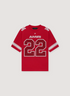 Amiri 22 Skater Tee Red jersey style tee front side with the number 22