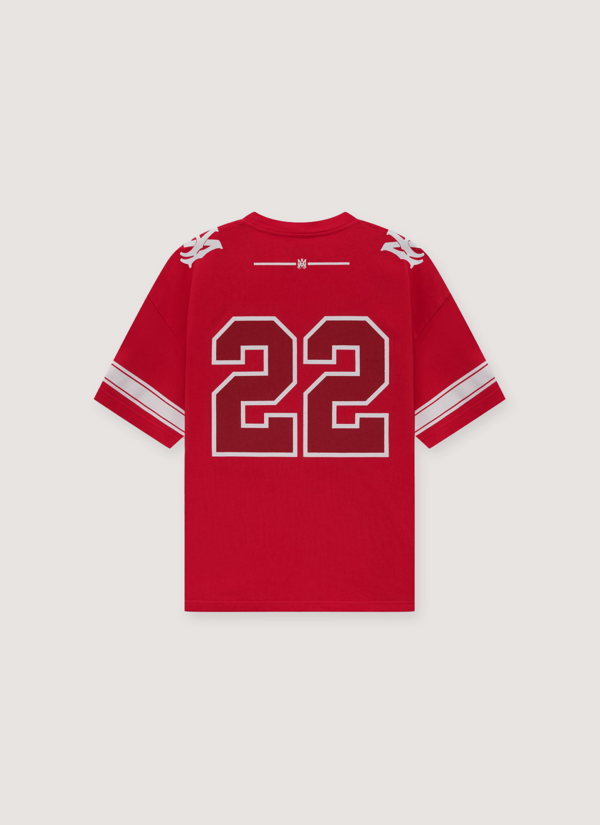 Amiri 22 Skater Tee Red jersey style tee back side with the number 22