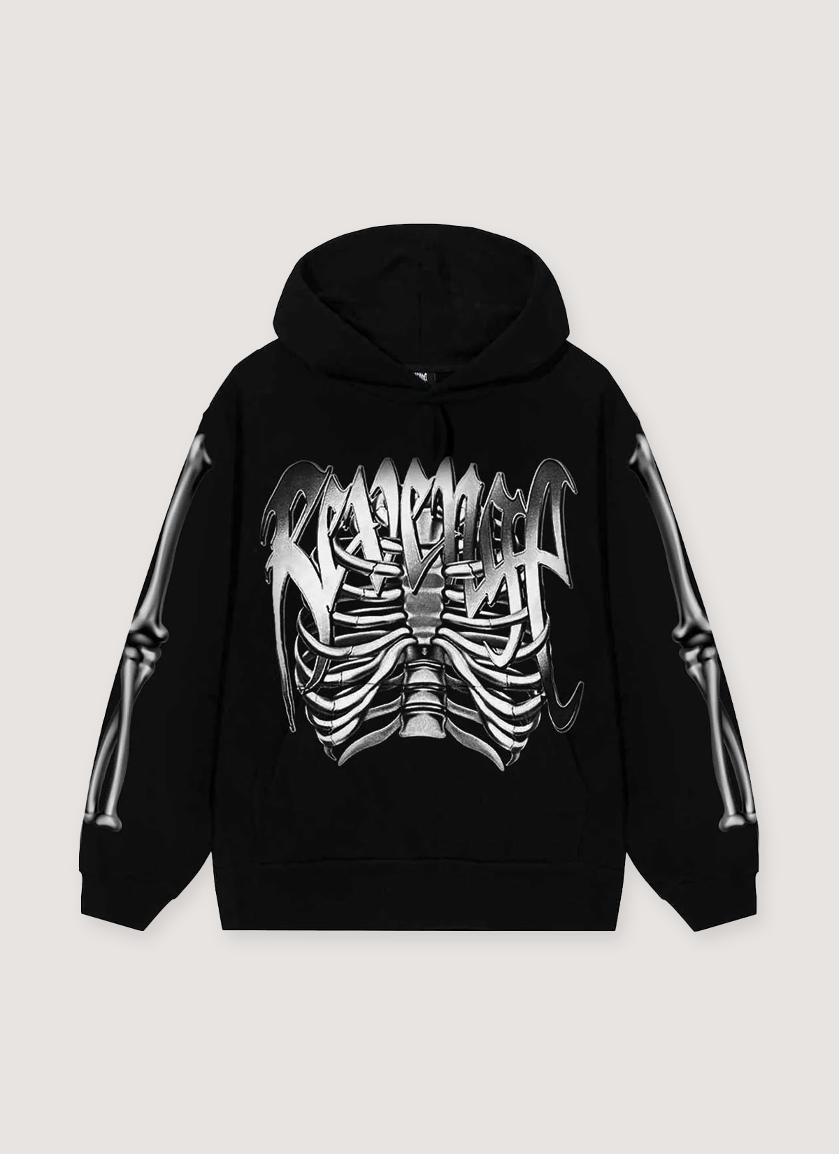 Revenge Chrome Skeleton Sweatshirt Black