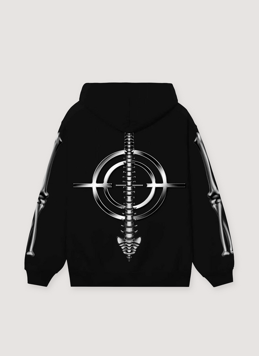 Revenge Chrome Skeleton Sweatshirt Black