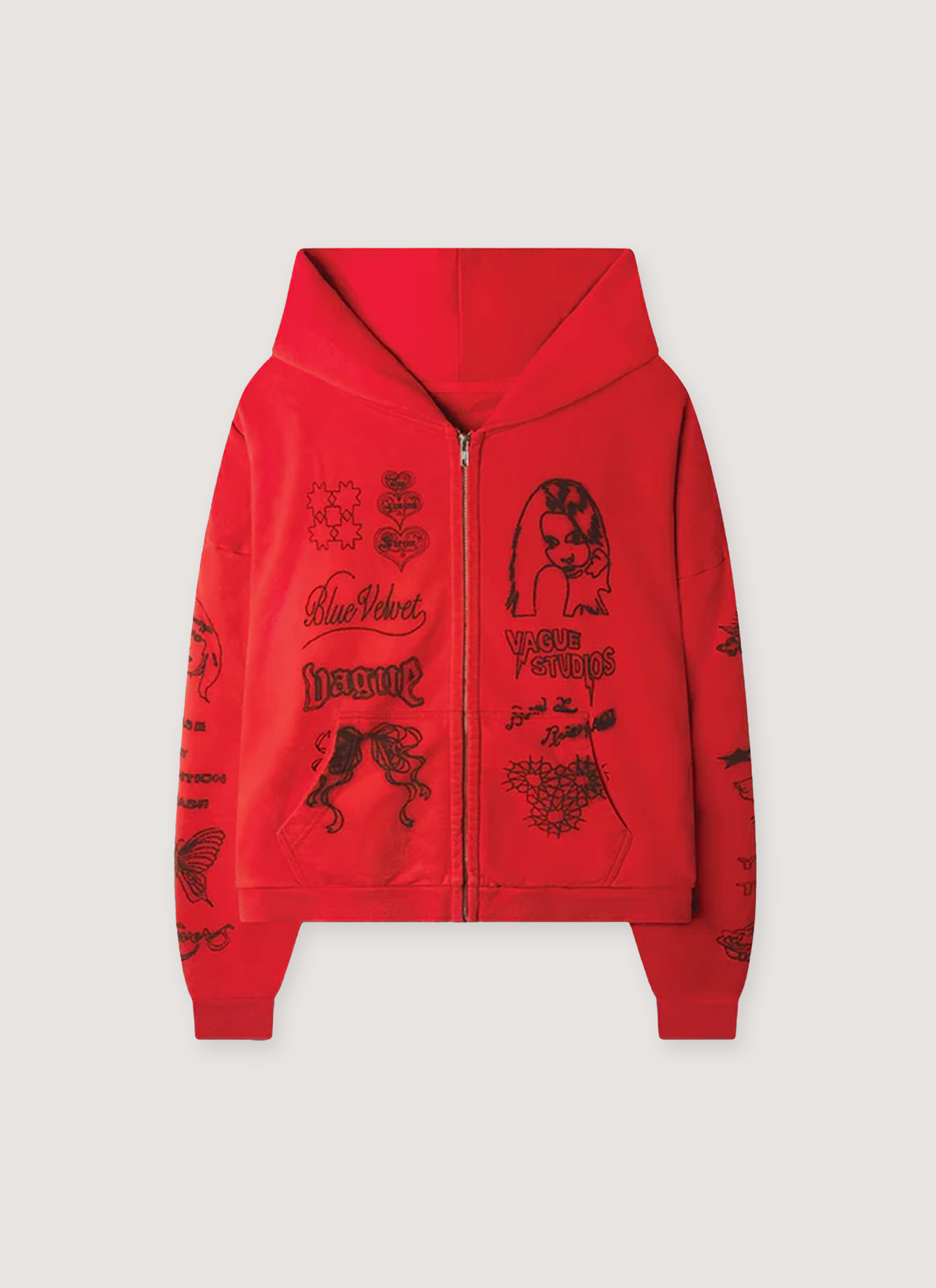 Vague Studios Skin Deep Zip Up Sweatshirt