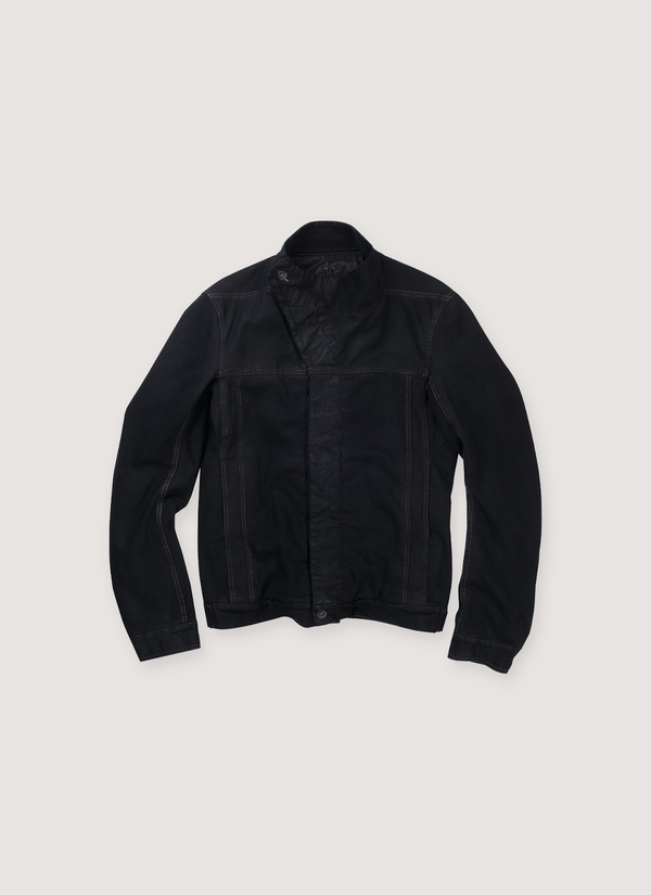 Rick Owens DRKSHDW Slave Jacket Waxed Black (Pre-Owned) Slave Jacket Waxed Black (Pre-Owned) - Authenticated Jackets | Pieces Los Angeles