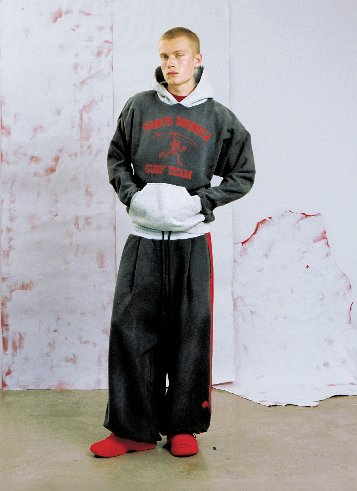 Pieces SM Surf Sweatshirt Washed Navy