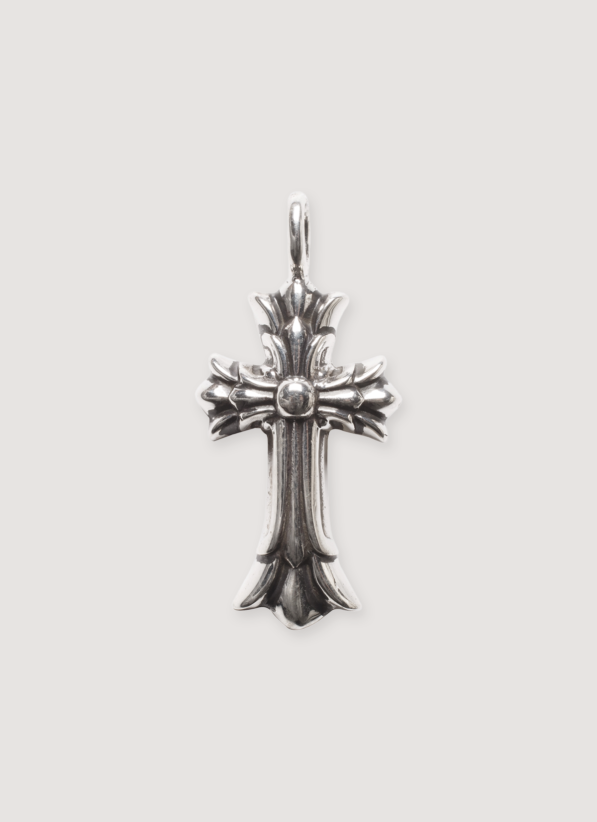Chrome Hearts Small Double Cross Pendant Silver
