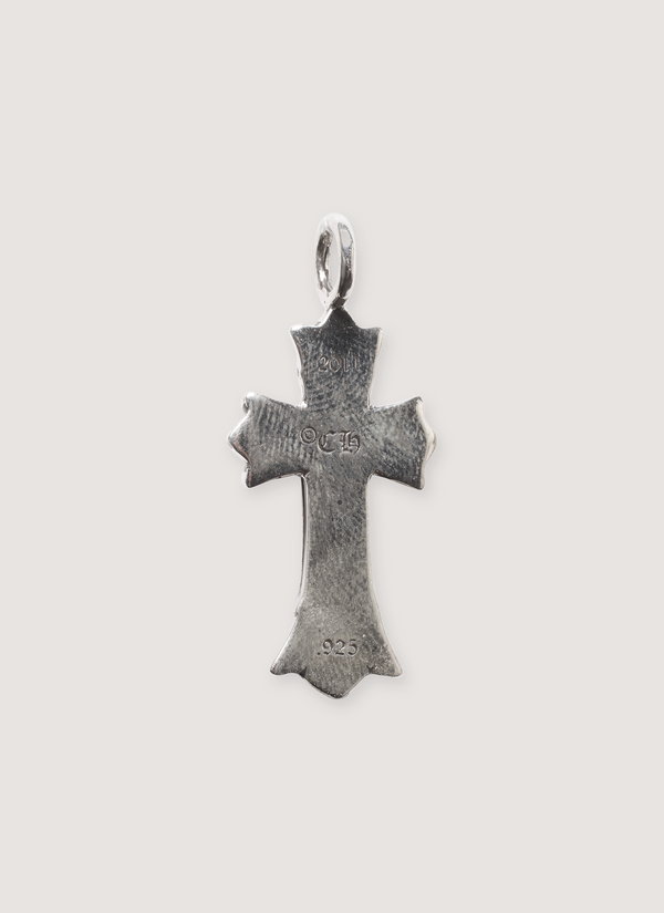 Chrome Hearts Small Double Cross Pendant Silver alternate view - Shop at Pieces Los Angeles
