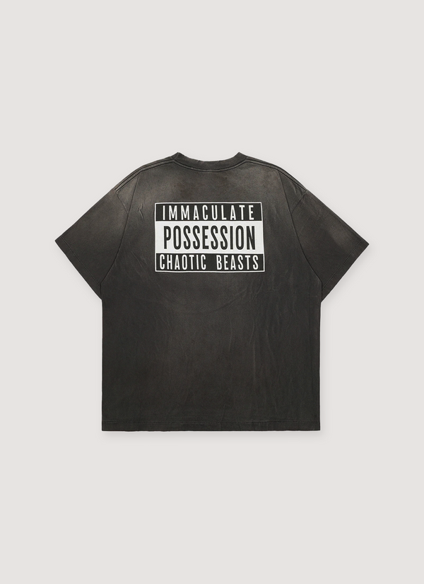 Saint Michael CPFM Smile Tee Vintage Black alternate view - Shop at Pieces Los Angeles