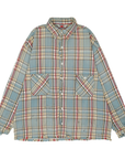 Saint Michael x LASTMAN Flannel Shirt Blue Plaid