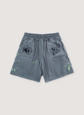 Triple Sevens 7Sniper Nylon Button Shorts Grey Triple Sevens 7Sniper Nylon Button Shorts Grey - Image 2 | Authenticated at Pieces Los Angeles