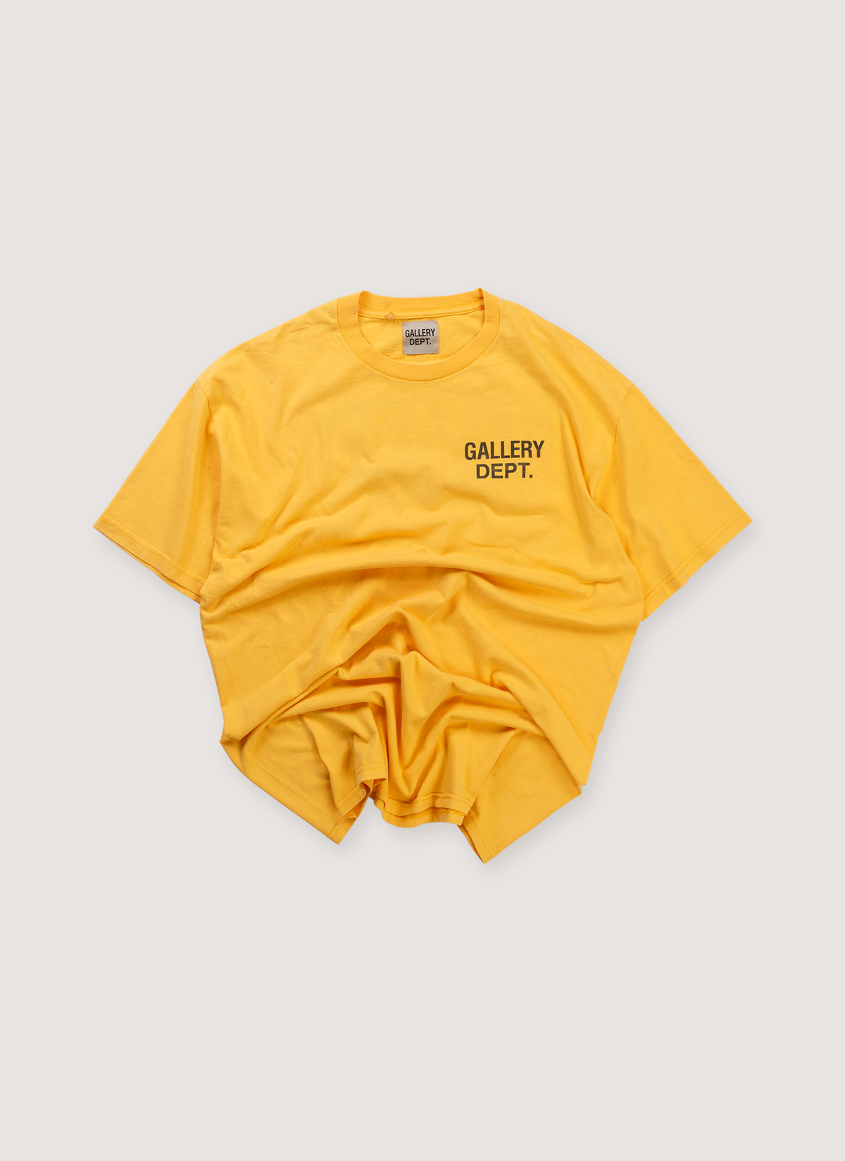 Gallery Dept. Souvenir Tee Gold (Pre-Owned) Gallery Dept. Souvenir Tee Gold (Pre-Owned) - Image 1 | Authenticated at Pieces Los Angeles
