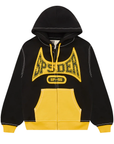 Sp5der Worldwide T&F Zip Sweatshirt Black Yellow