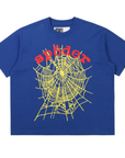 Sp5der Worldwide Legacy Logo HW Tee Blue Yellow Red