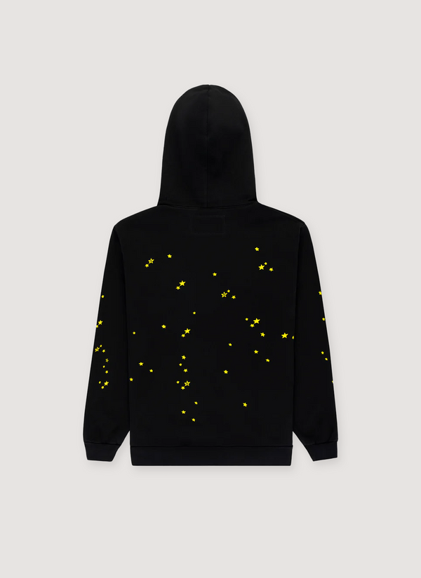 Sp5der Worldwide Atlanta Sweatshirt Black Yellow alternate view - Shop at Pieces Los Angeles