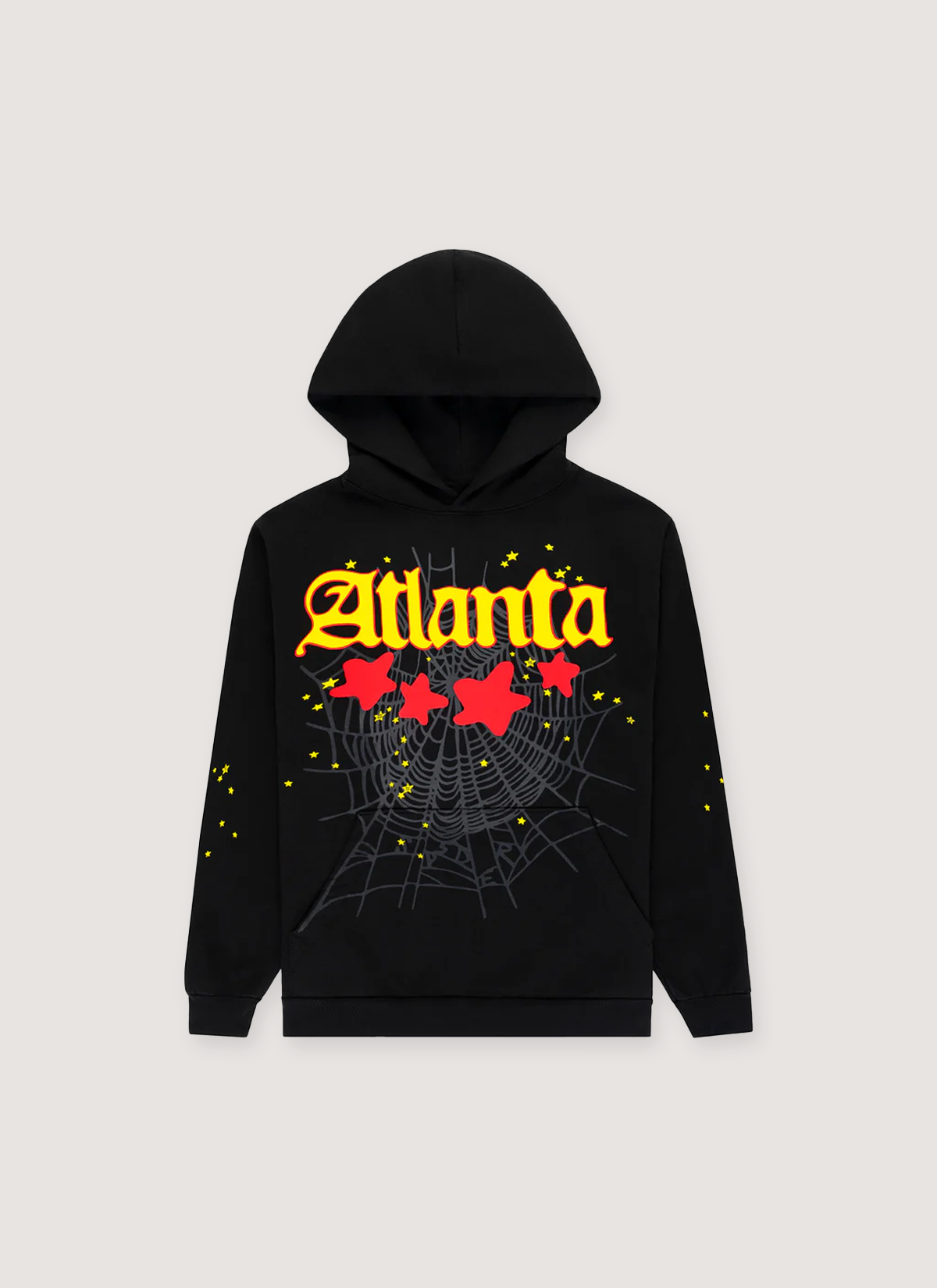 Sp5der Worldwide Atlanta Sweatshirt Black Yellow Sp5der Worldwide Atlanta Sweatshirt Black Yellow - Image 2 | Authenticated at Pieces Los Angeles