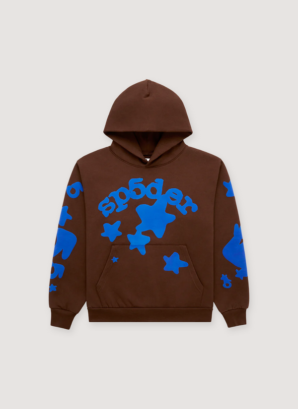 Sp5der Worldwide Beluga V2 Sweatshirt Brown Blue Beluga V2 Sweatshirt Brown Blue - Authenticated Sweatshirts | Pieces Los Angeles
