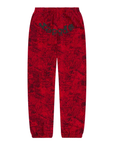 Sp5der Worldwide OG Tree Camo Sweatpants Red