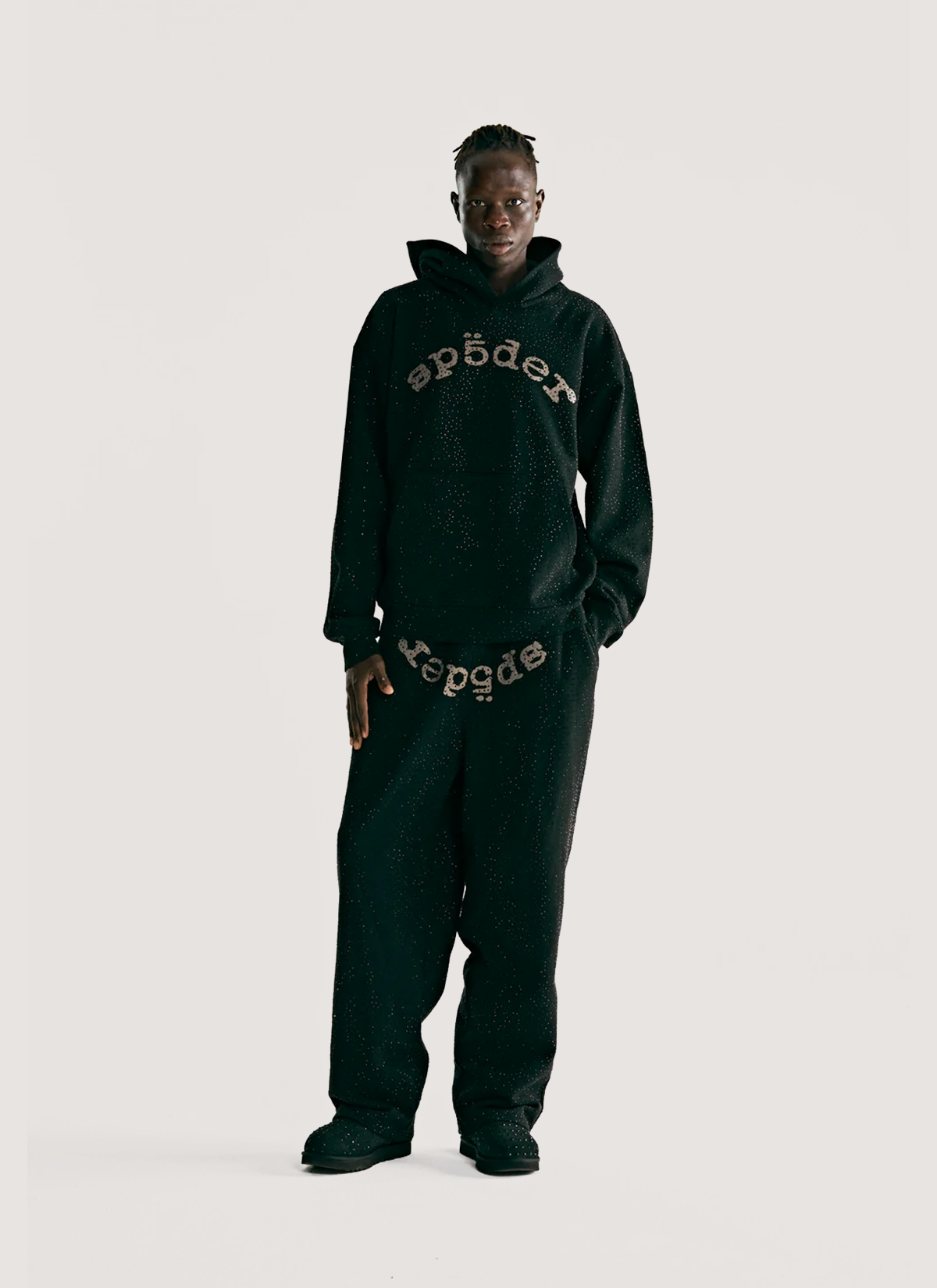 Sp5der Worldwide VVS Sweatpants Black