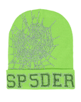 Sp5der Worldwide Web Beanie Neon Green