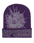 Sp5der Worldwide Web Beanie Purple