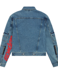 Sp5der Worldwide V3 Denim Jacket Light Indigo