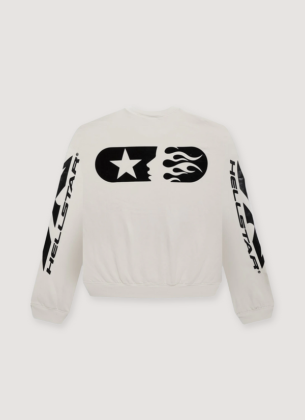 Hellstar Sports Crewneck White alternate view - Shop at Pieces Los Angeles