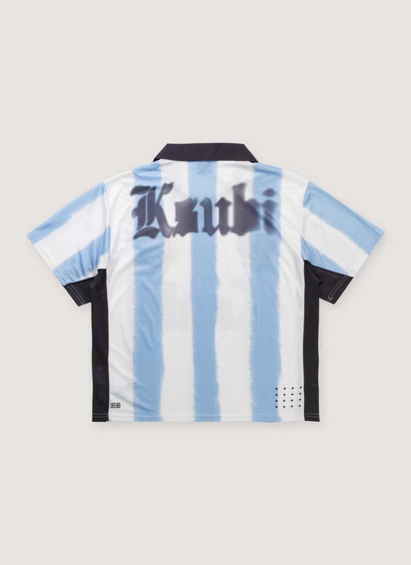 Ksubi Offside Duke Stripe Jersey Ice alternate view - Shop at Pieces Los Angeles