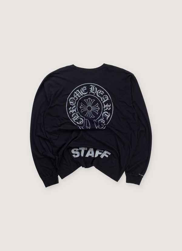 Chrome Hearts Horseshoe Staff Longsleeve Black Grey (Pre-Owned) alternate view - Shop at Pieces Los Angeles