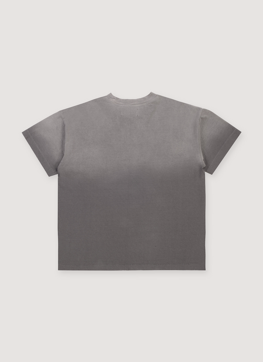 Pieces Stencil Tee Washed Grey