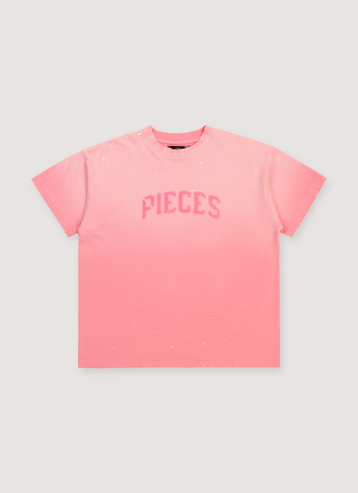 Pieces Stencil Tee Washed Rose