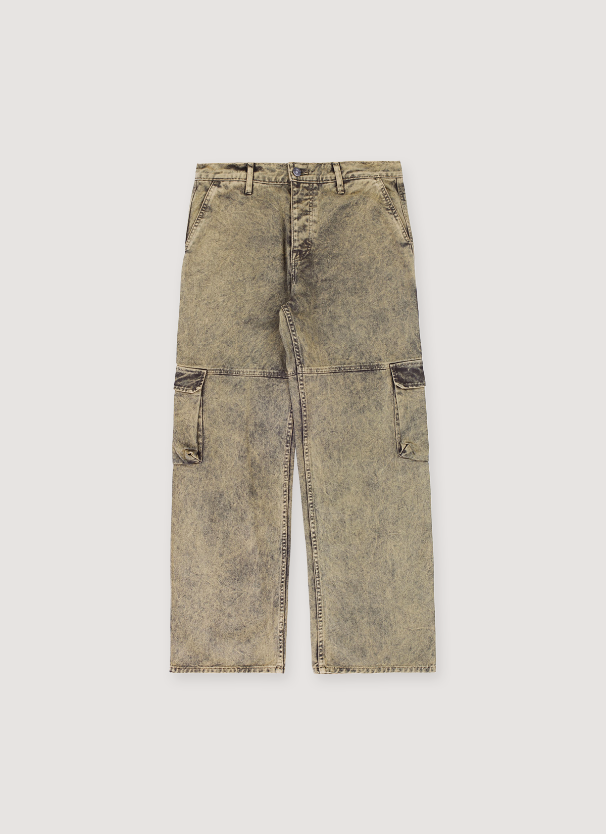Pieces Steven Cargo Pants Washed Olive