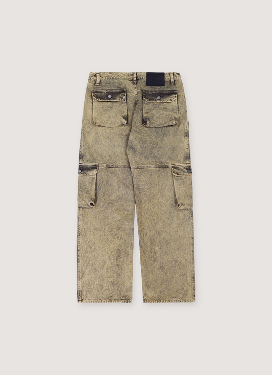 Pieces Steven Cargo Pants Washed Olive