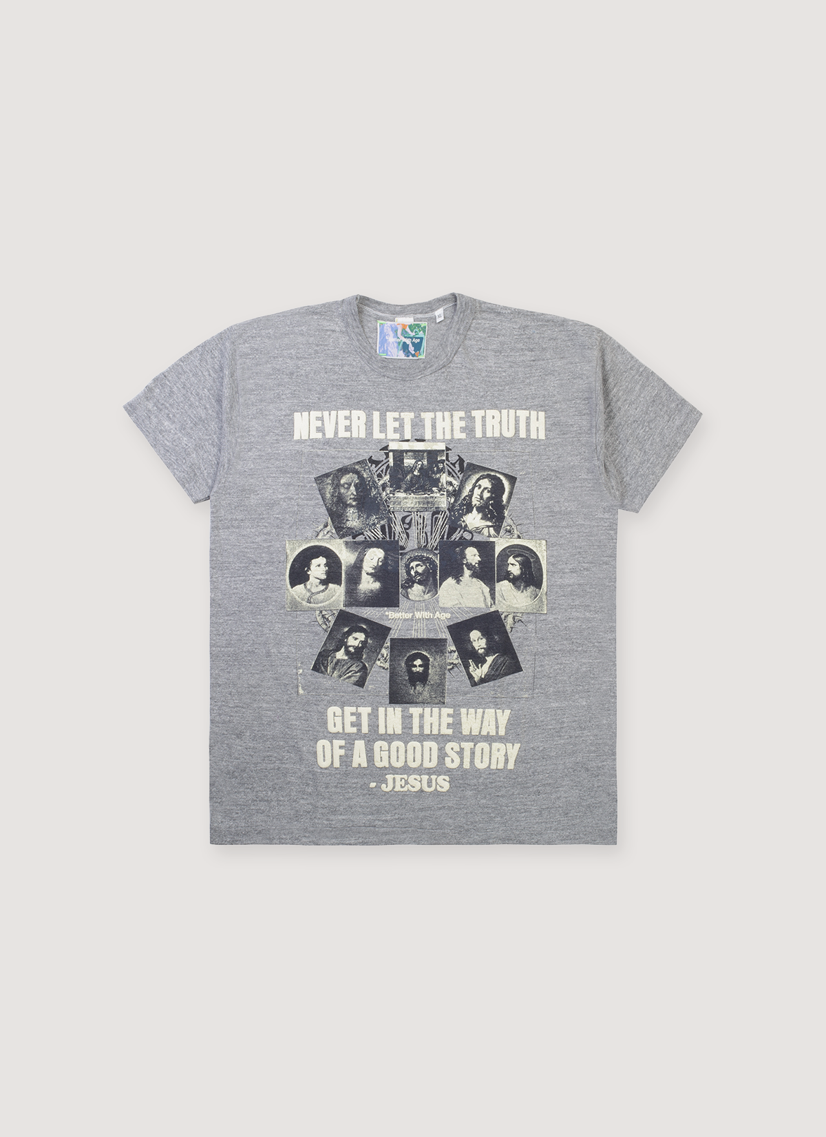Better With Age Story Tee Grey