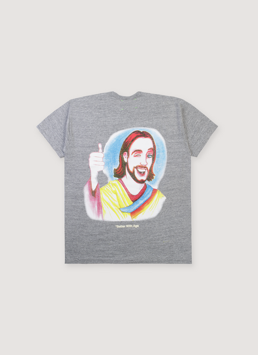 Better With Age Story Tee Grey