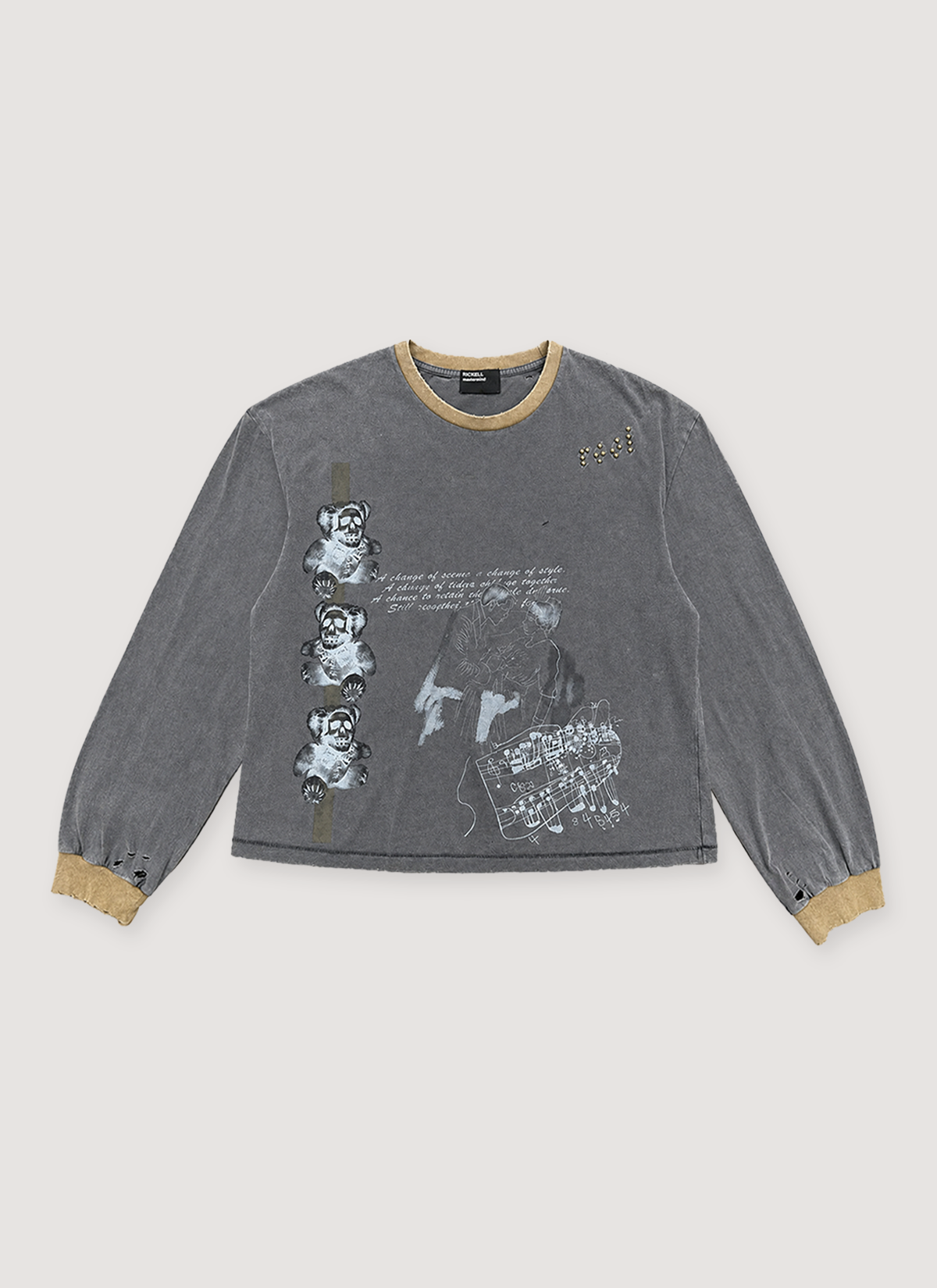 Richill Melancholy Studded Longsleeve Vintage Charcoal Richill Melancholy Studded Longsleeve Vintage Charcoal - Image 1 | Authenticated at Pieces Los Angeles