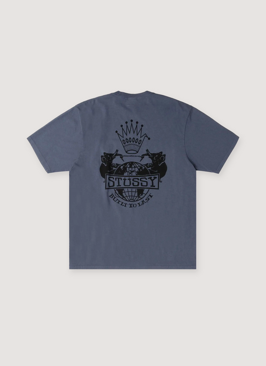 Stussy Built to Last Pigment Dye Tee Navy