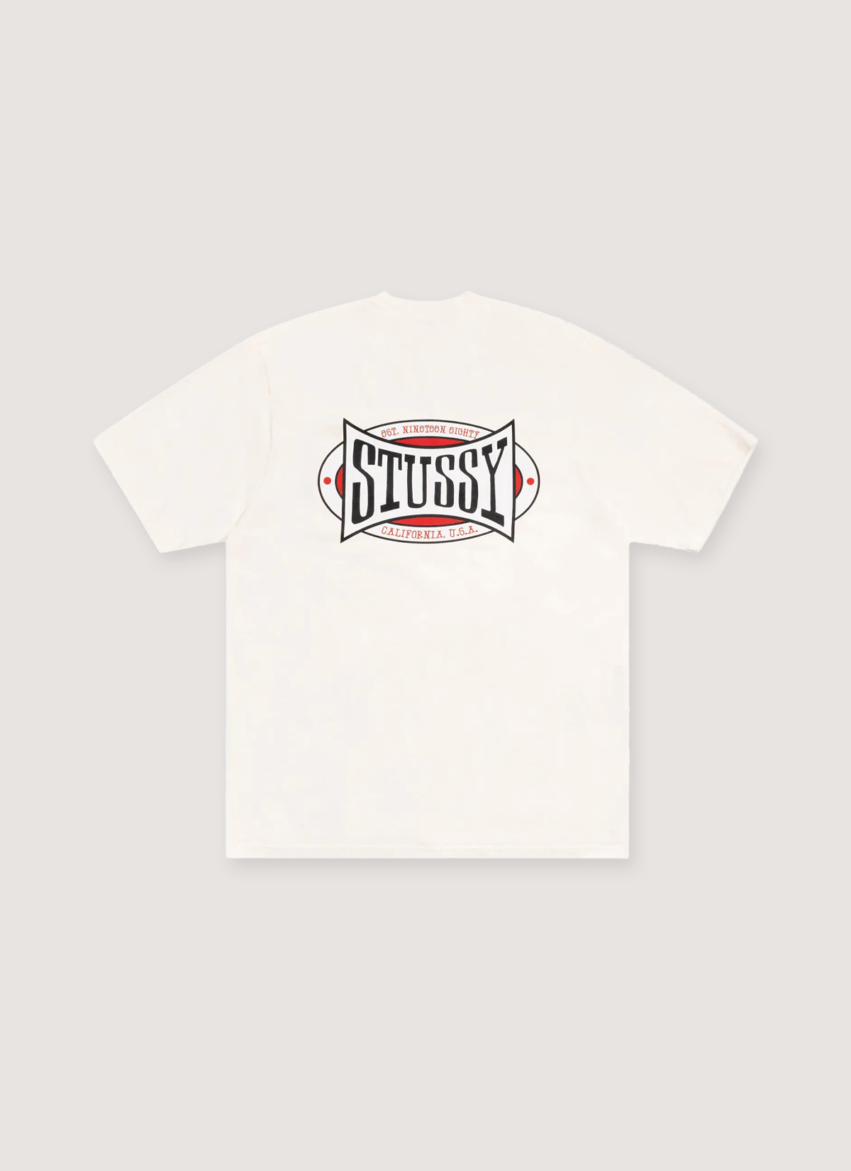 Stussy Champion Oval Pigment Dye Tee Natural Stussy Champion Oval Pigment Dye Tee Natural - Image 2 | Authenticated at Pieces Los Angeles