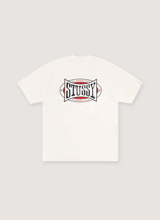 Stussy Champion Oval Pigment Dye Tee Natural