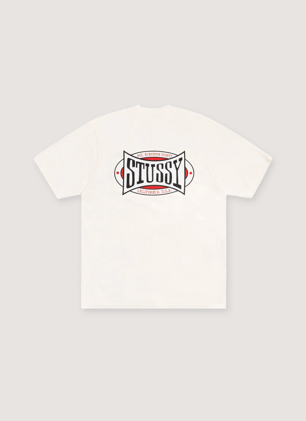 Stussy Champion Oval Pigment Dye Tee Natural alternate view - Shop at Pieces Los Angeles