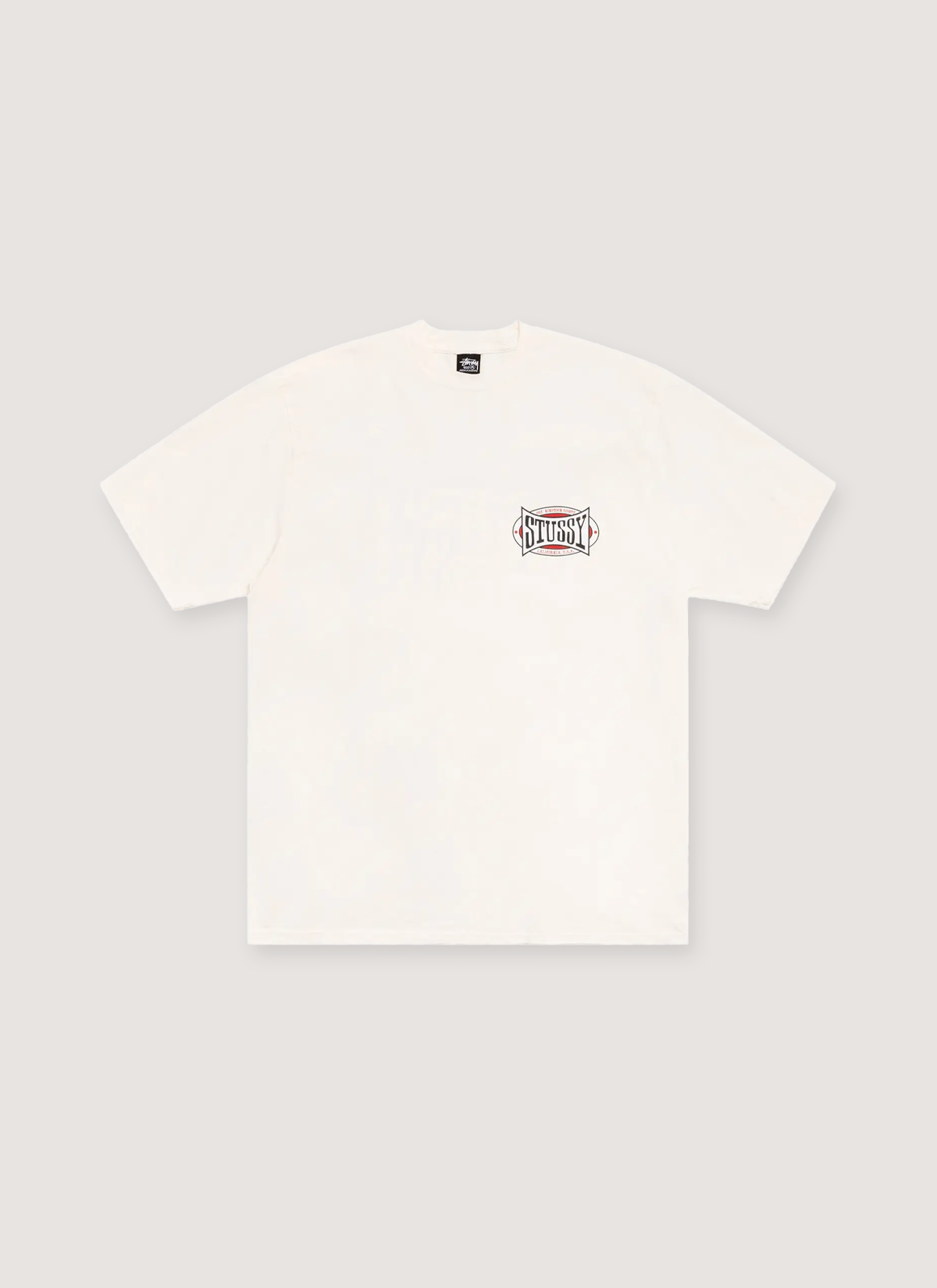 Stussy Champion Oval Pigment Dye Tee Natural
