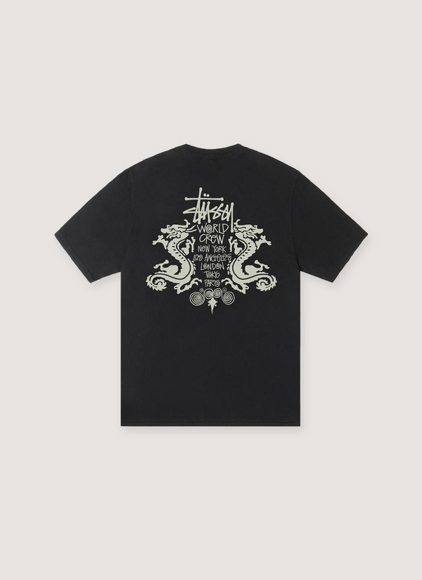 Stussy Double Dragon Pigment Dye Tee alternate view - Shop at Pieces Los Angeles
