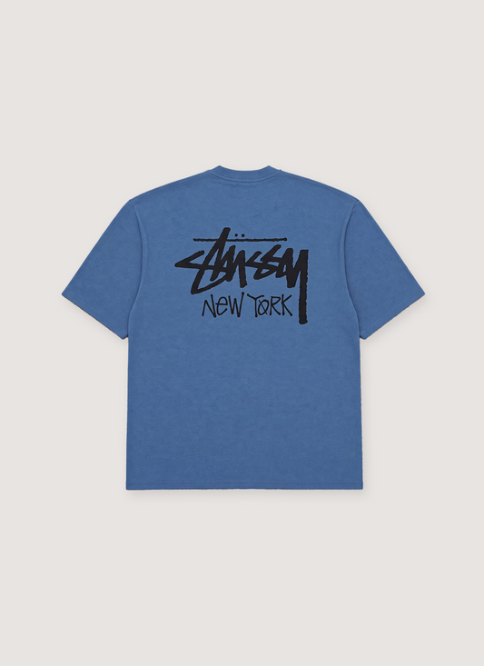 Stussy New York Pigment Dye Tee Blue