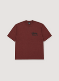 Stussy Singapore Pigment Dye Tee Oxblood Stussy Singapore Pigment Dye Tee Oxblood - Image 1 | Authenticated at Pieces Los Angeles