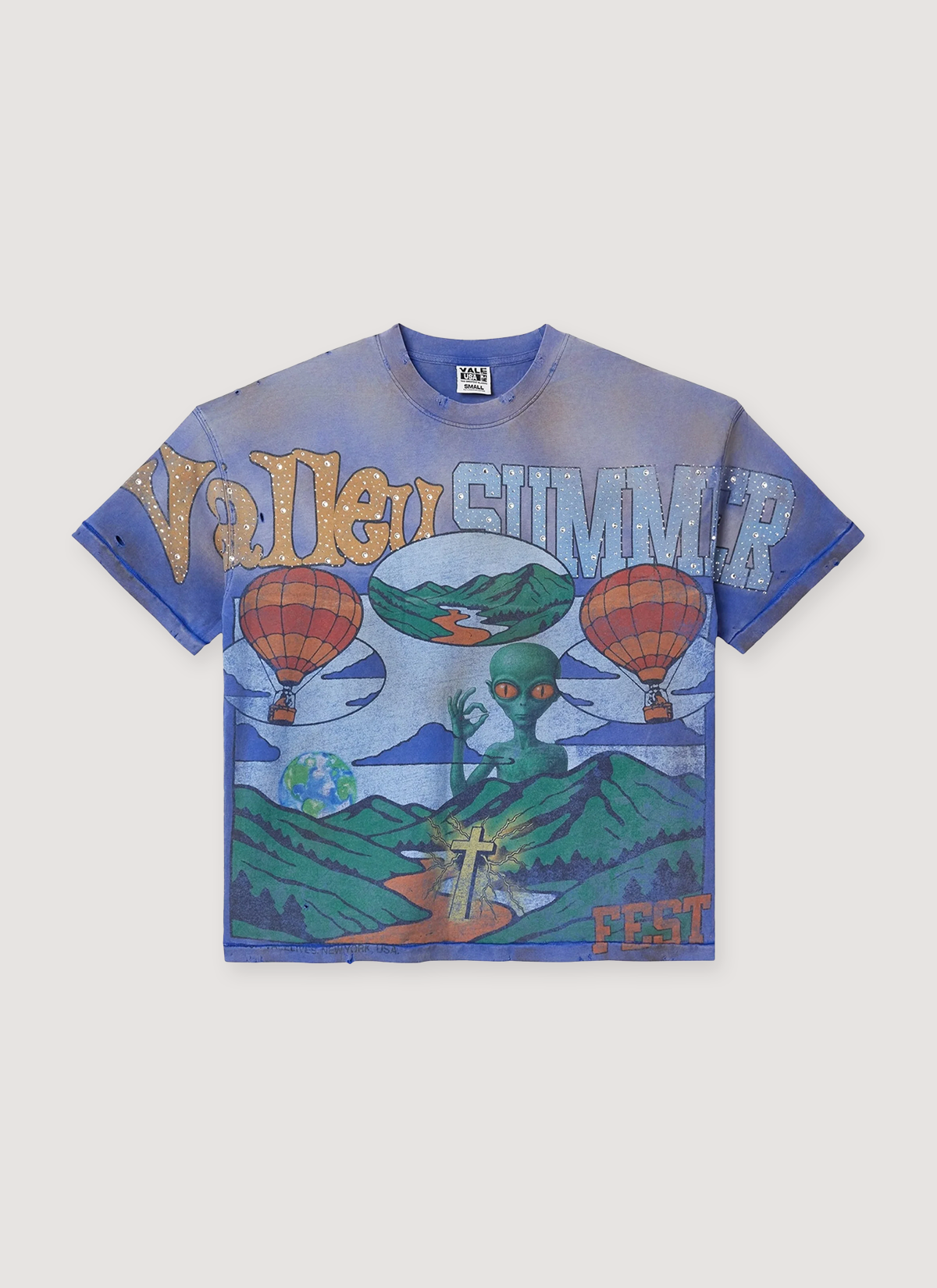 Vale Forever Summer Slam Tee Vintage Blue
