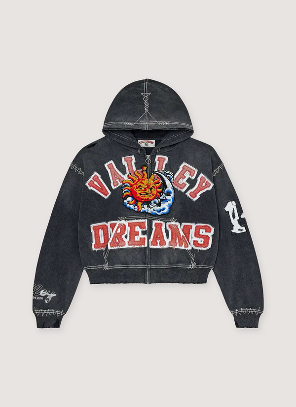 Vale Forever Sunny Zip Up Sweatshirt Sunny Zip Up Sweatshirt - Authenticated Sweatshirts | Pieces Los Angeles
