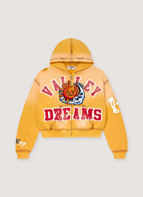 Vale Forever Sunny Zip Up Sweatshirt alternate view - Shop at Pieces Los Angeles